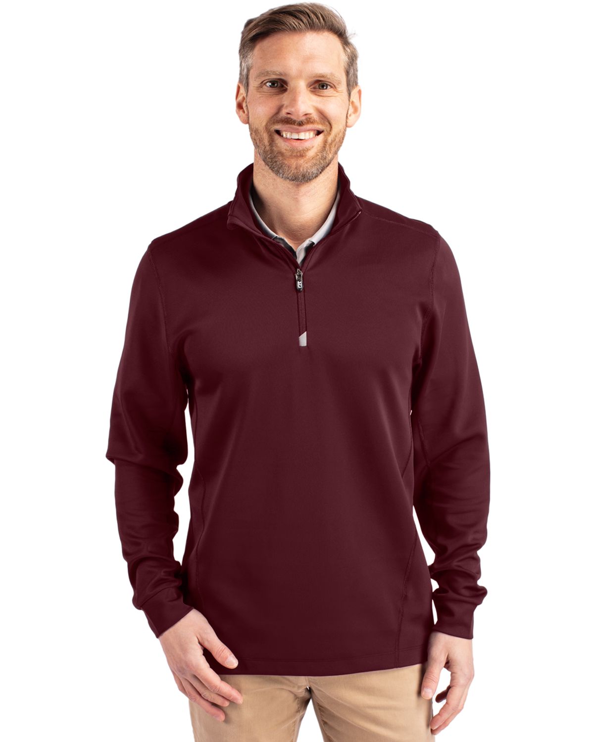 Cutter & Buck Traverse Recycled Stretch Mens Quarter Zip
