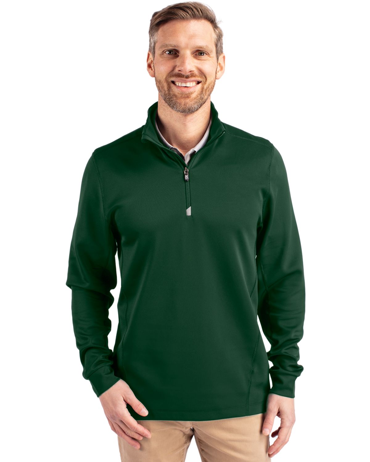 Cutter & Buck Traverse Recycled Stretch Mens Quarter Zip