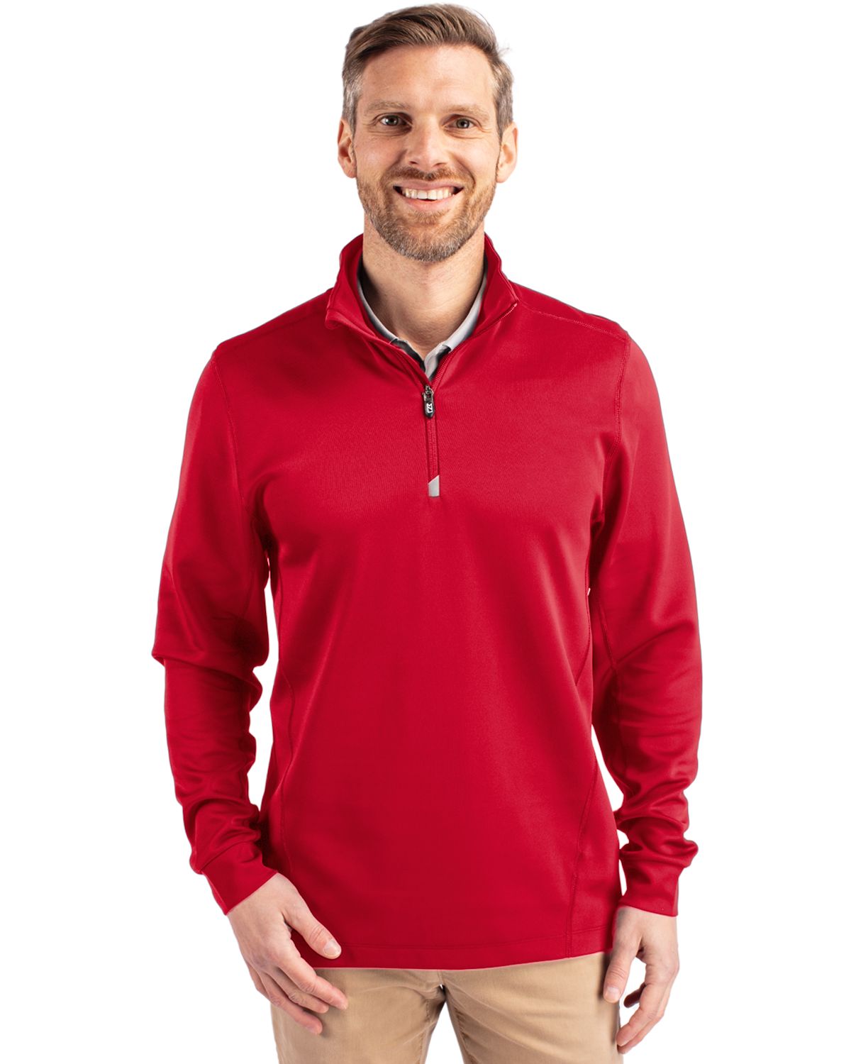 Cutter & Buck Traverse Recycled Stretch Mens Quarter Zip