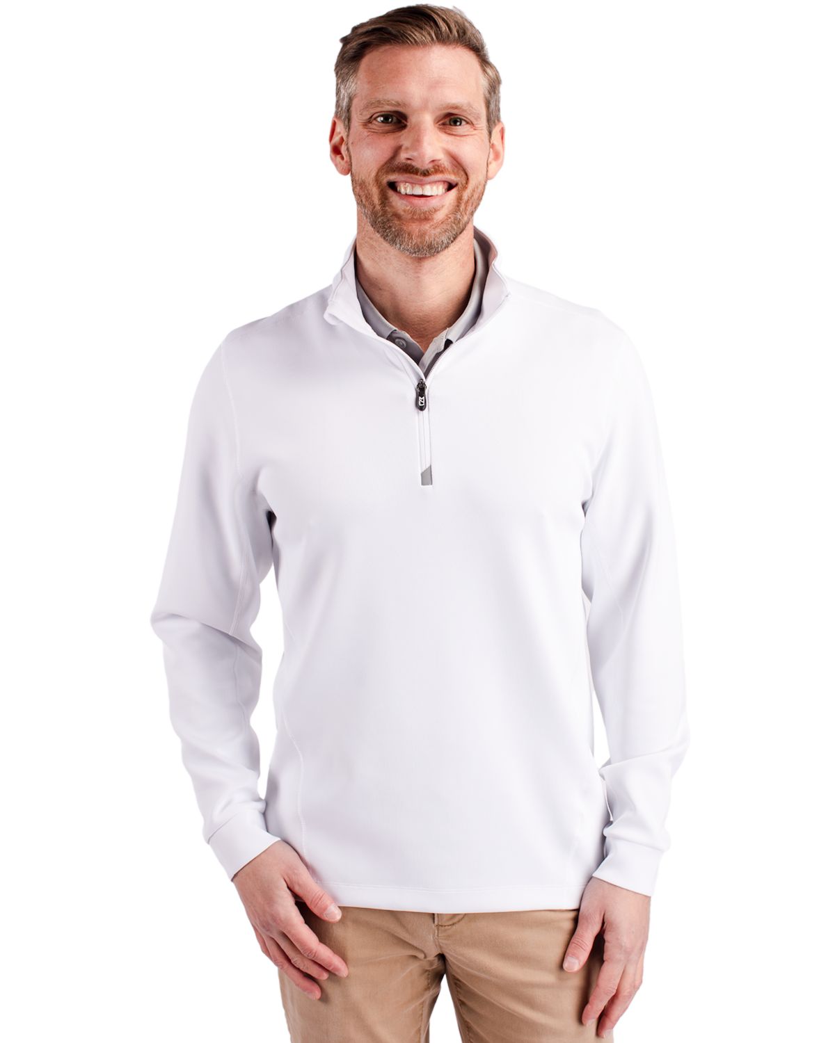 Cutter & Buck Traverse Recycled Stretch Mens Quarter Zip
