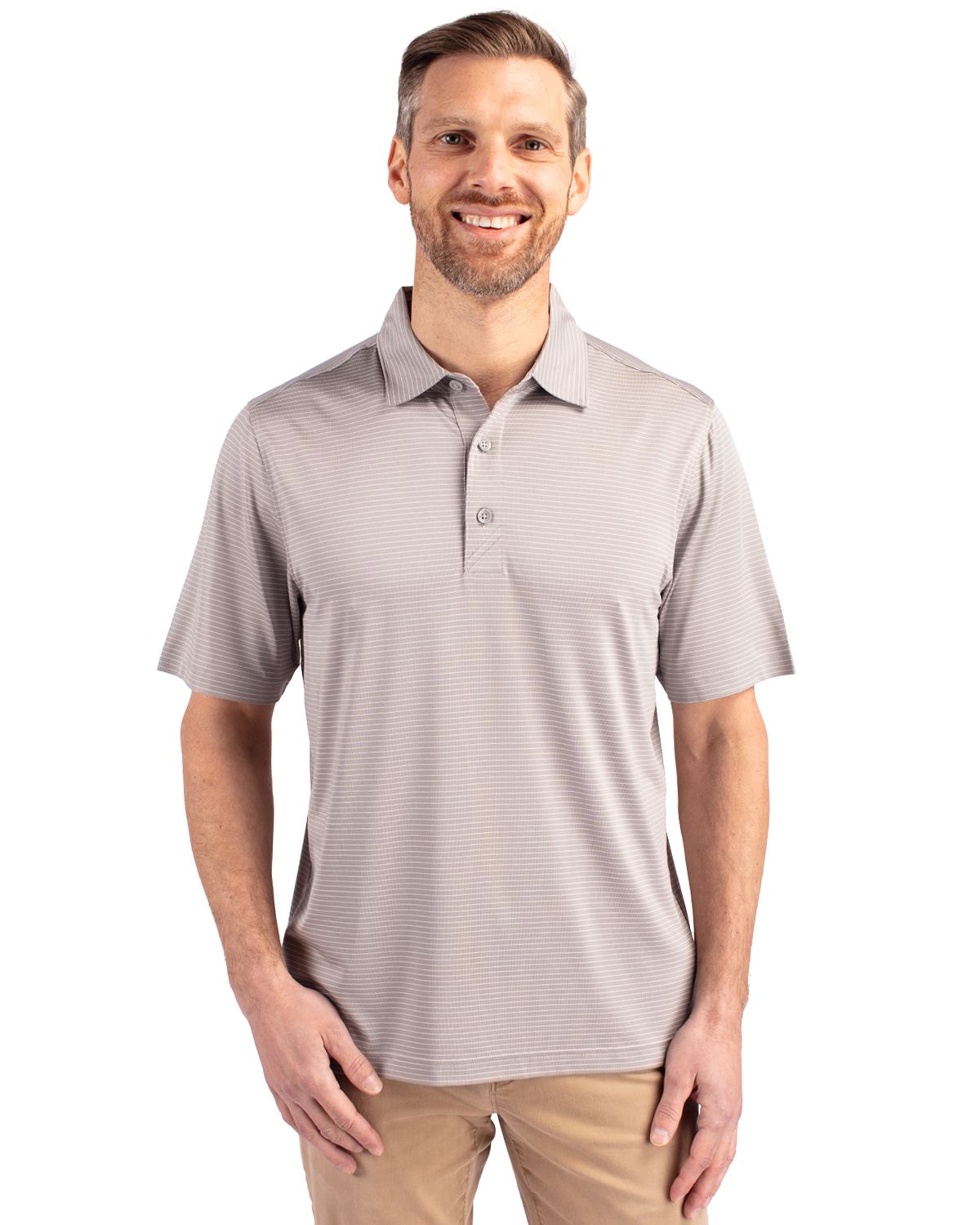 Cutter & Buck Forge Pencil Stripe Stretch Polo - Men's Big & Tall