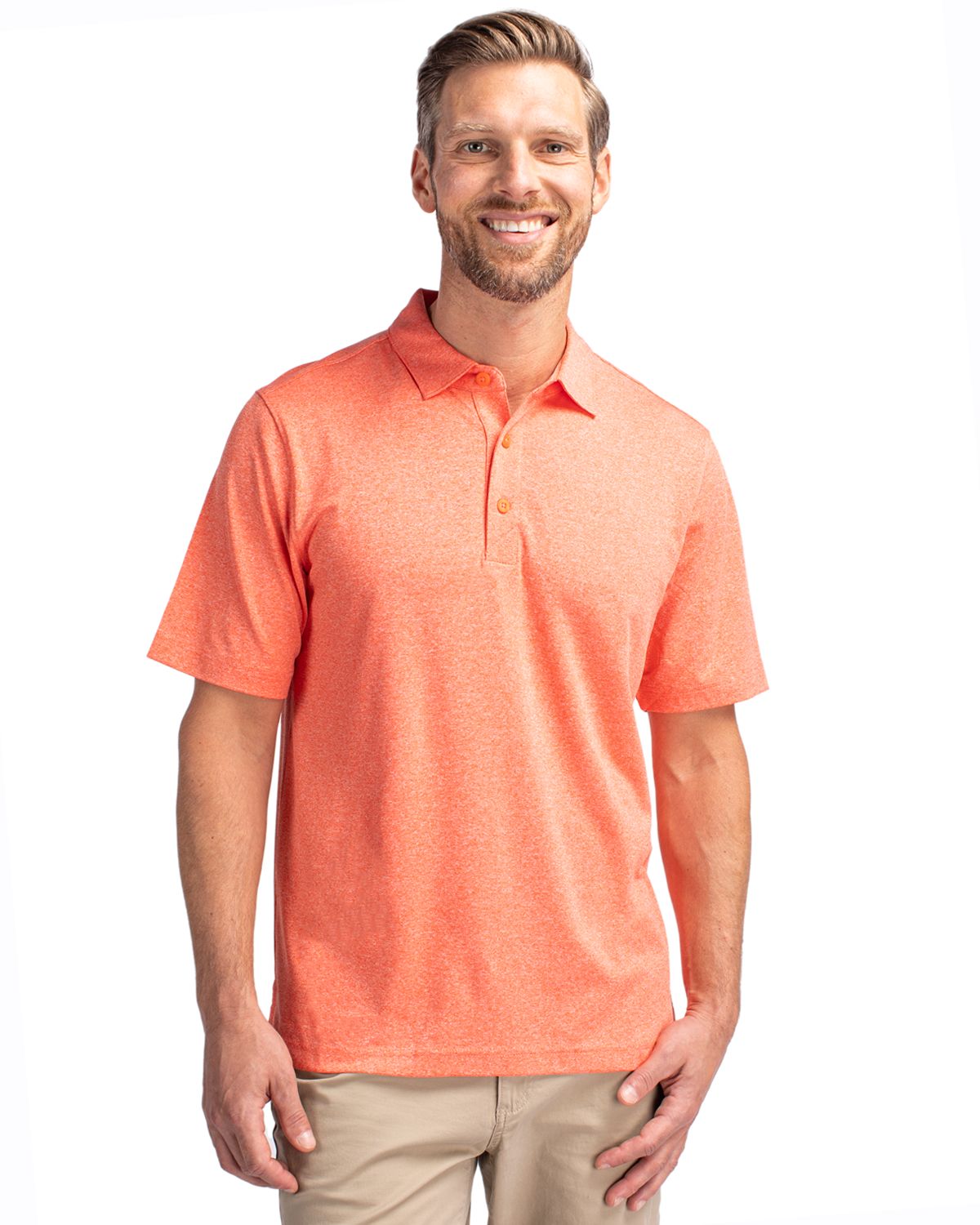 Cutter & Buck Forge Heathered Stretch Polo - Men's