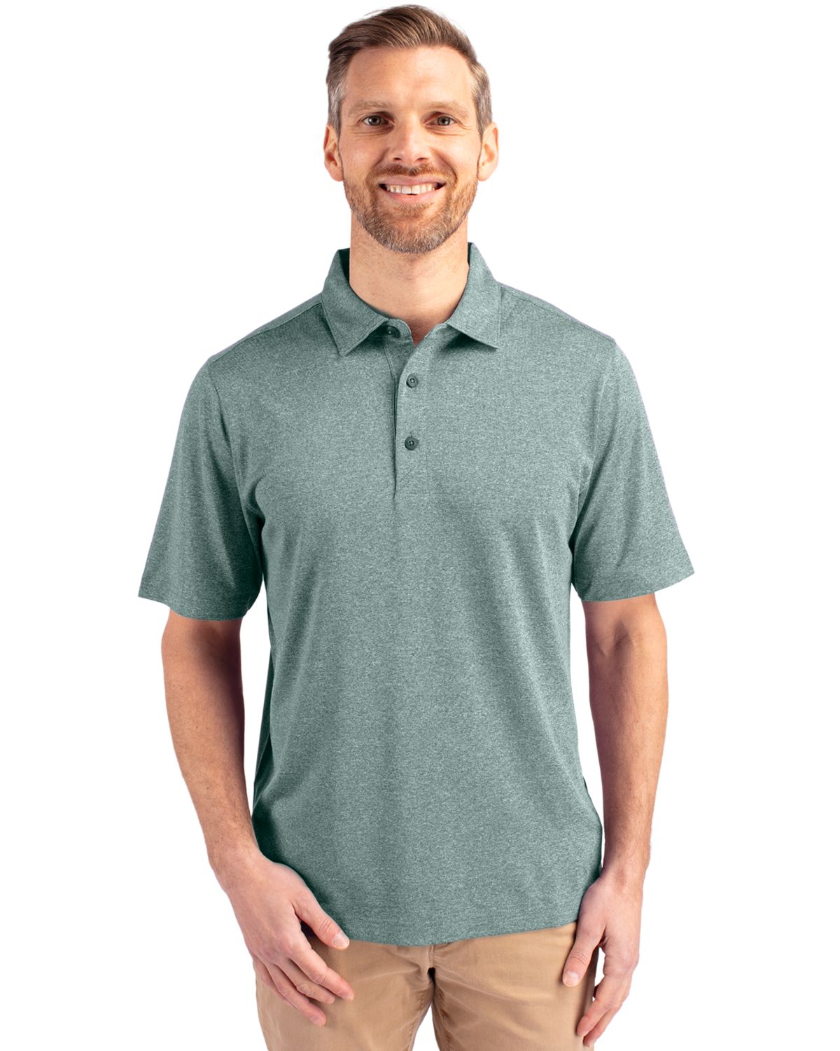 Cutter & Buck Forge Heathered Stretch Polo - Men's