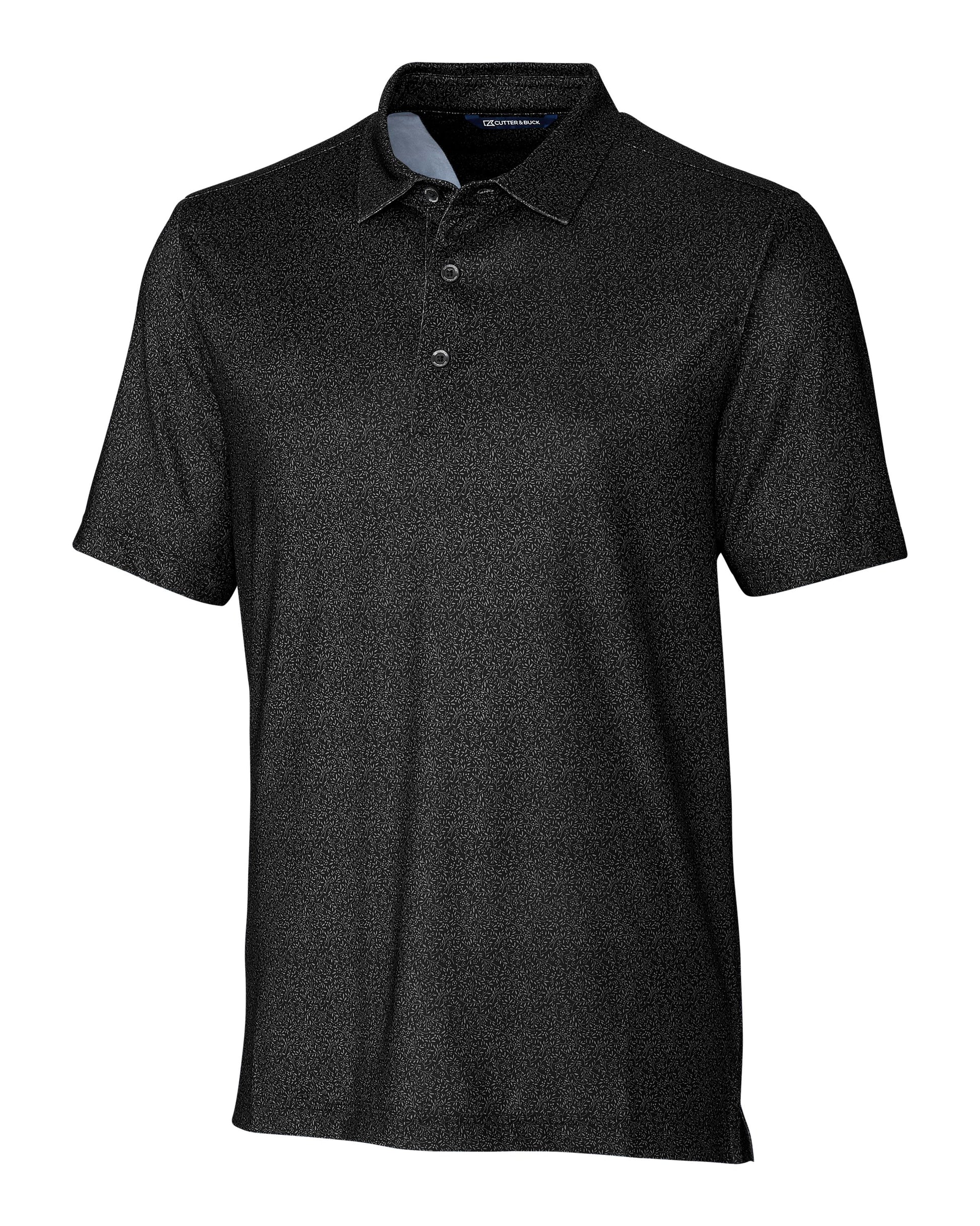 Cutter & Buck Pike Micro Floral Print Stretch Polo - Men's
