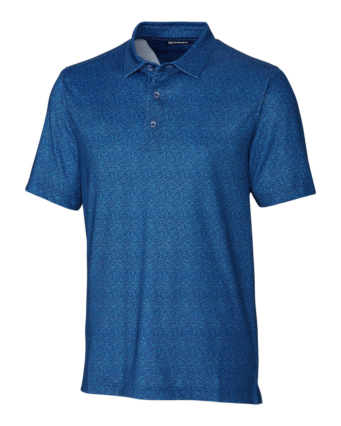 Cutter & Buck Pike Micro Floral Print Stretch Polo - Men's