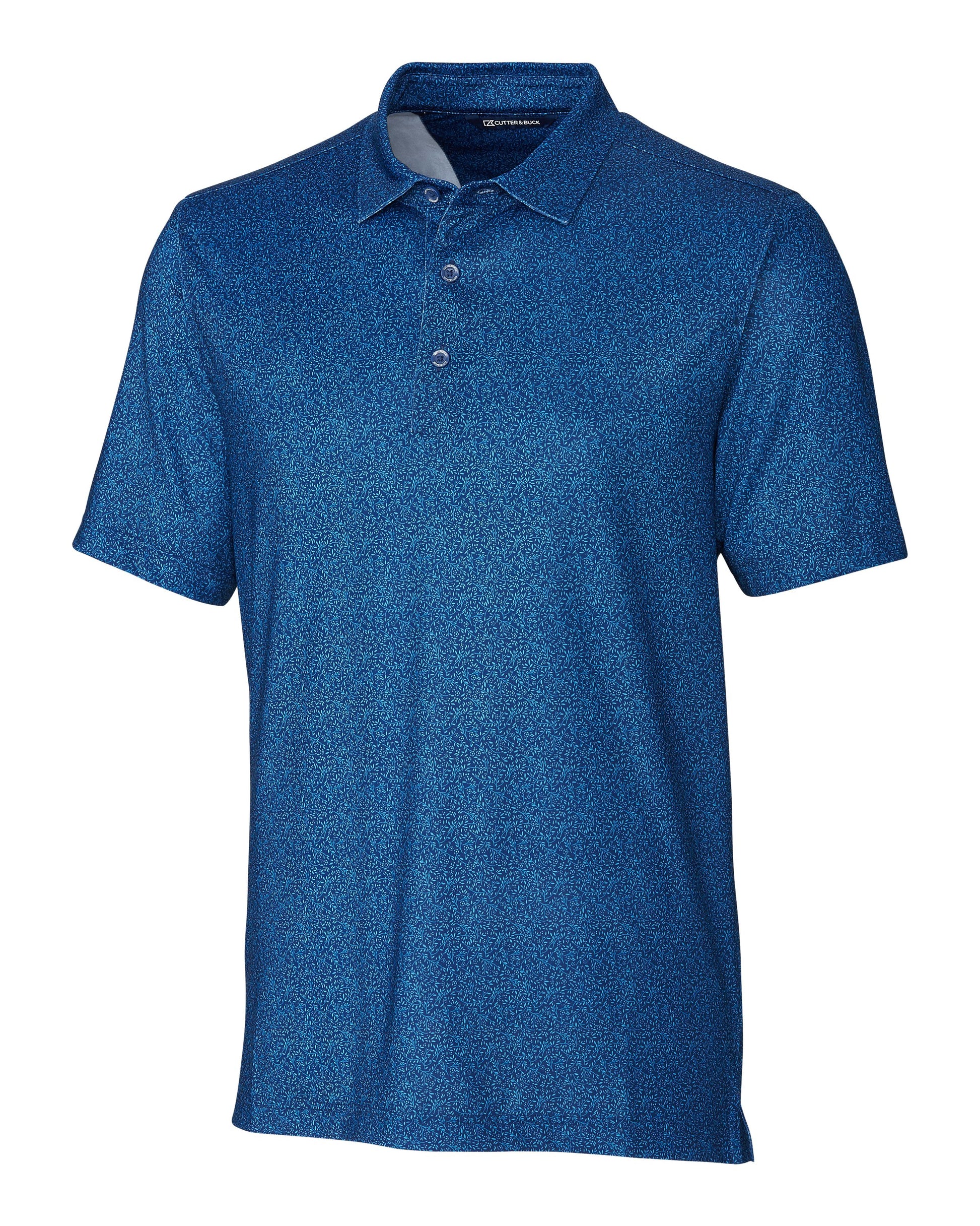 Cutter & Buck Pike Micro Floral Print Stretch Polo - Men's