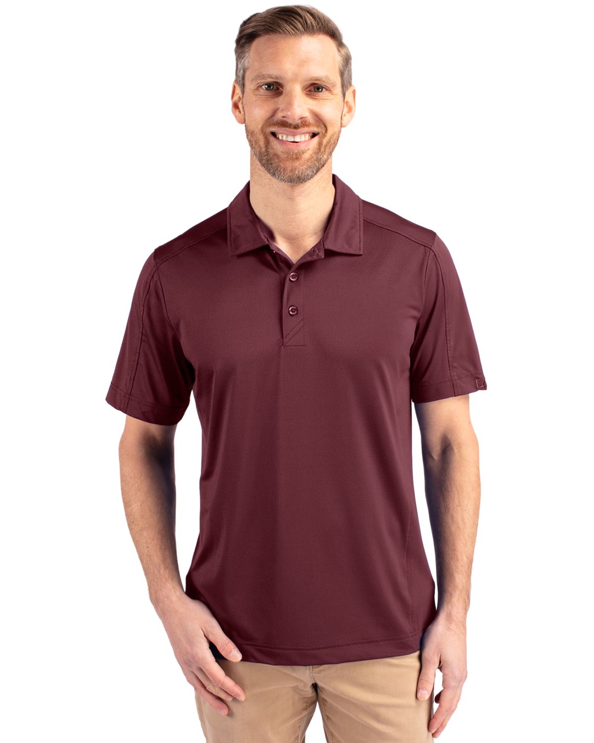 Cutter & Buck Prospect Epic Confidence Recycled Textured Stretch Mens Big & Tall Polo