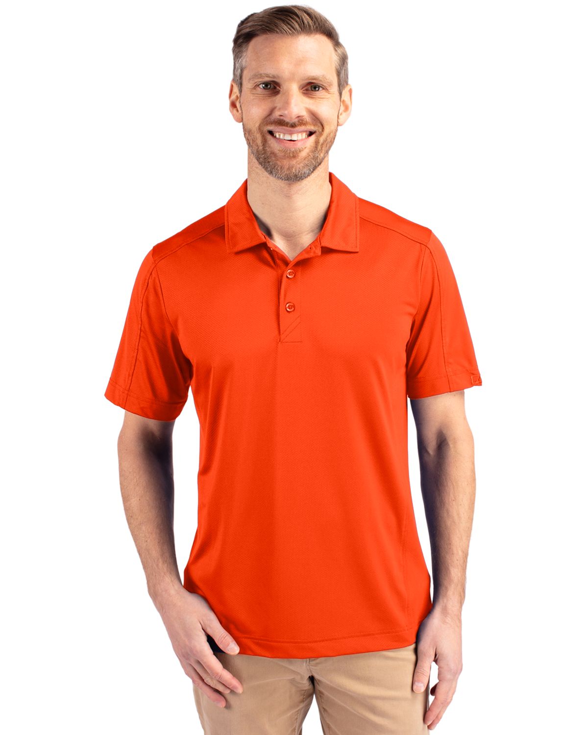 Cutter & Buck Prospect Epic Confidence Recycled Textured Stretch Mens Big & Tall Polo