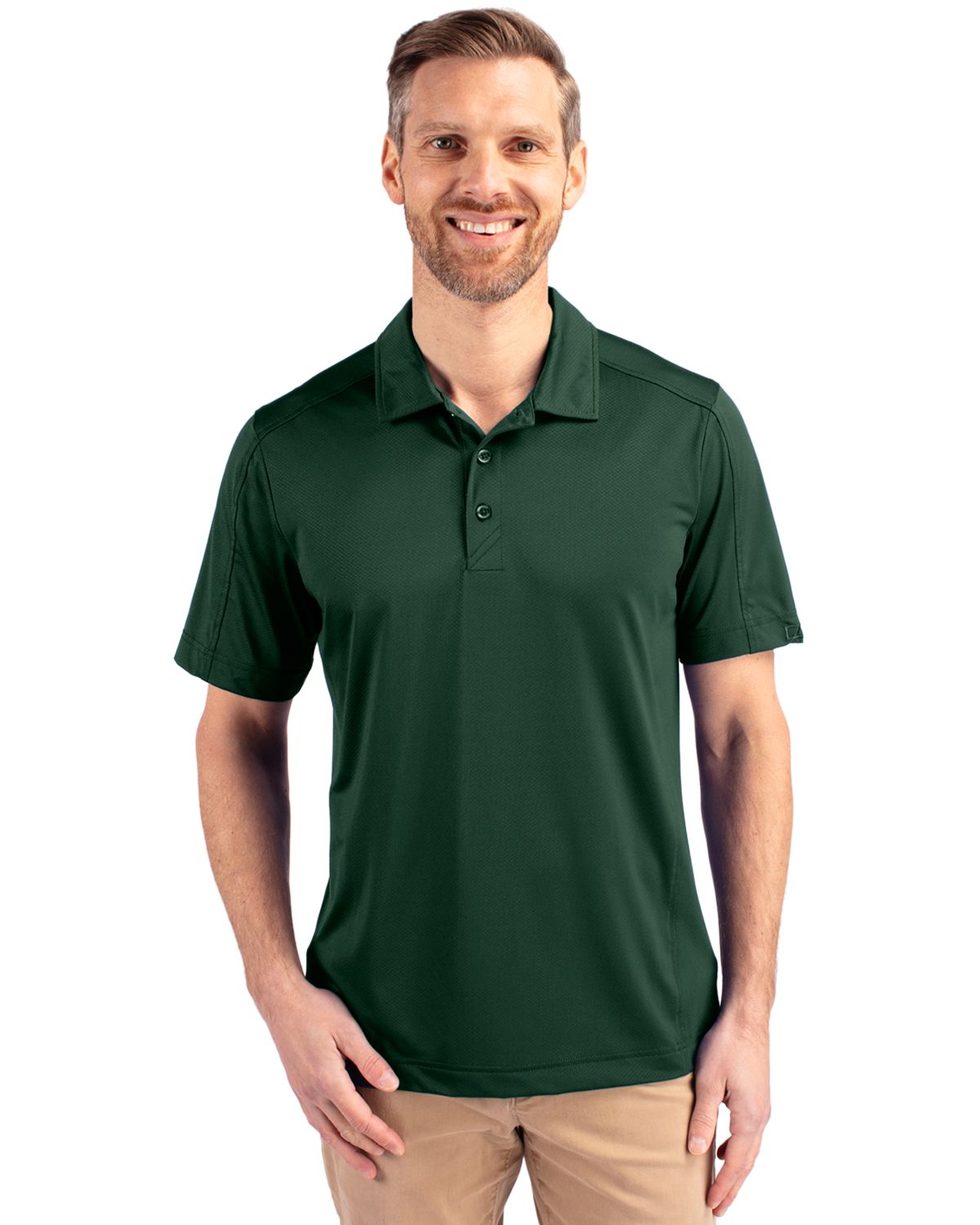 Cutter & Buck Prospect Epic Confidence Recycled Textured Stretch Mens Big & Tall Polo