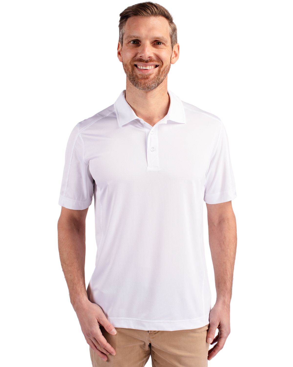 Cutter & Buck Prospect Recycled Featherlight Stretch Mens Polo