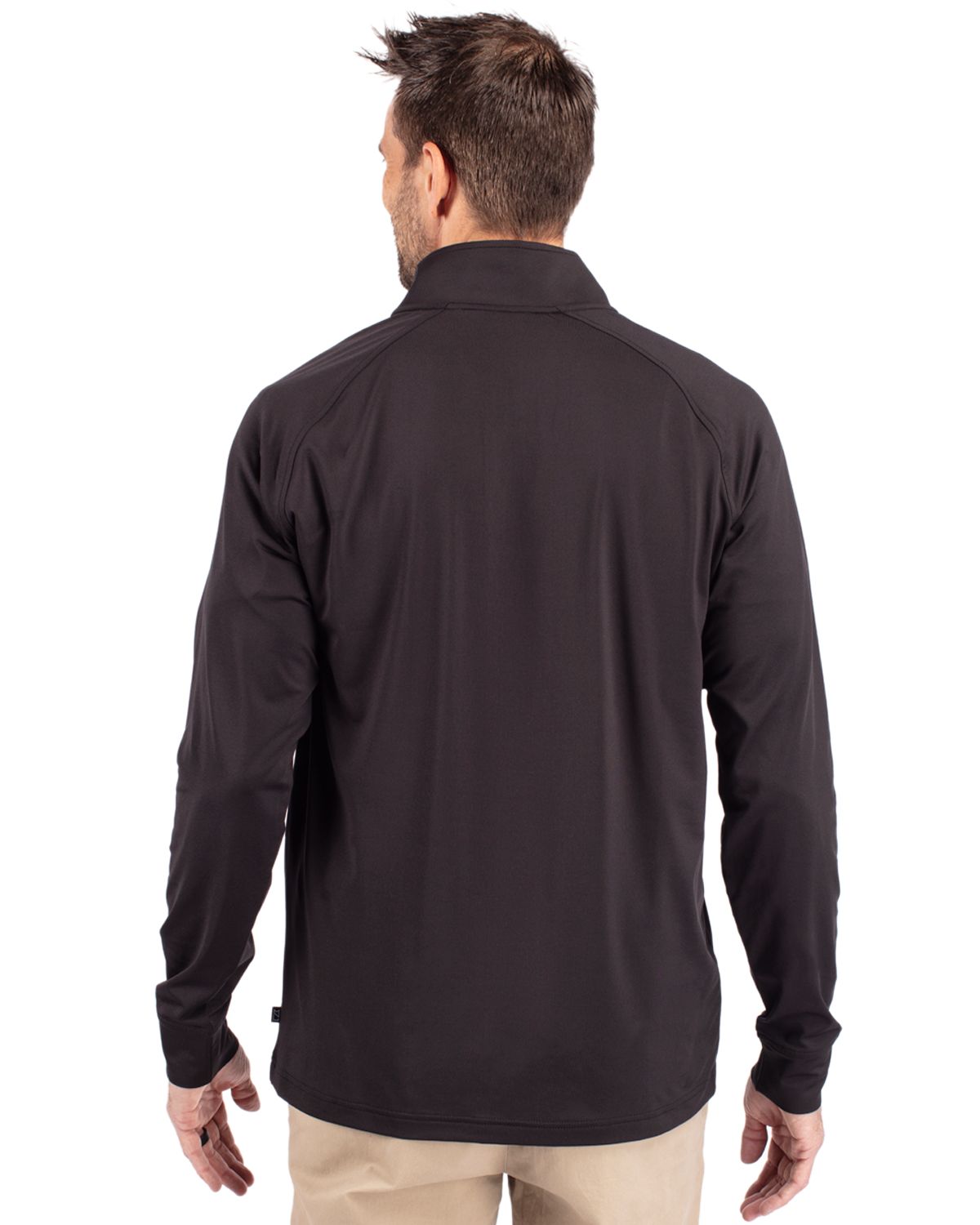 Cutter & Buck Adapt Recycled Soft Knit Stretch Mens Quarter Zip Pullover