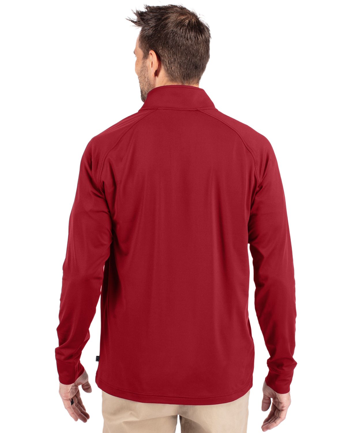 Cutter & Buck Adapt Recycled Soft Knit Stretch Mens Quarter Zip Pullover