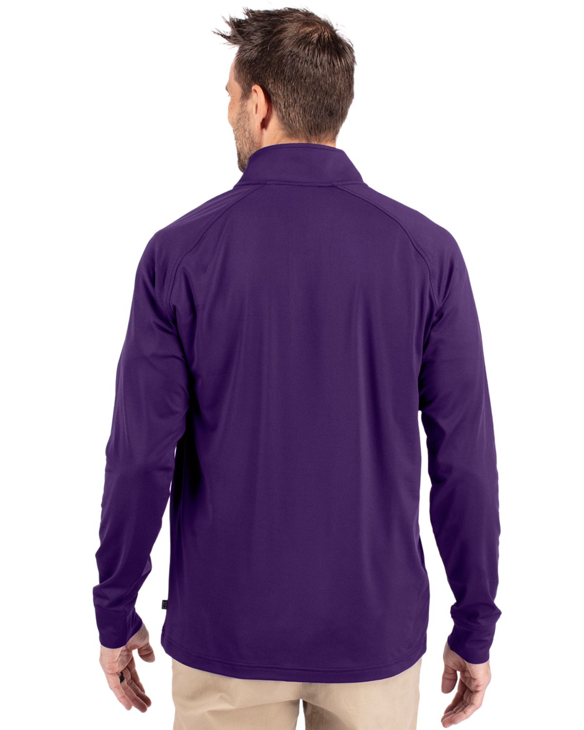Cutter & Buck Adapt Recycled Soft Knit Stretch Mens Quarter Zip Pullover
