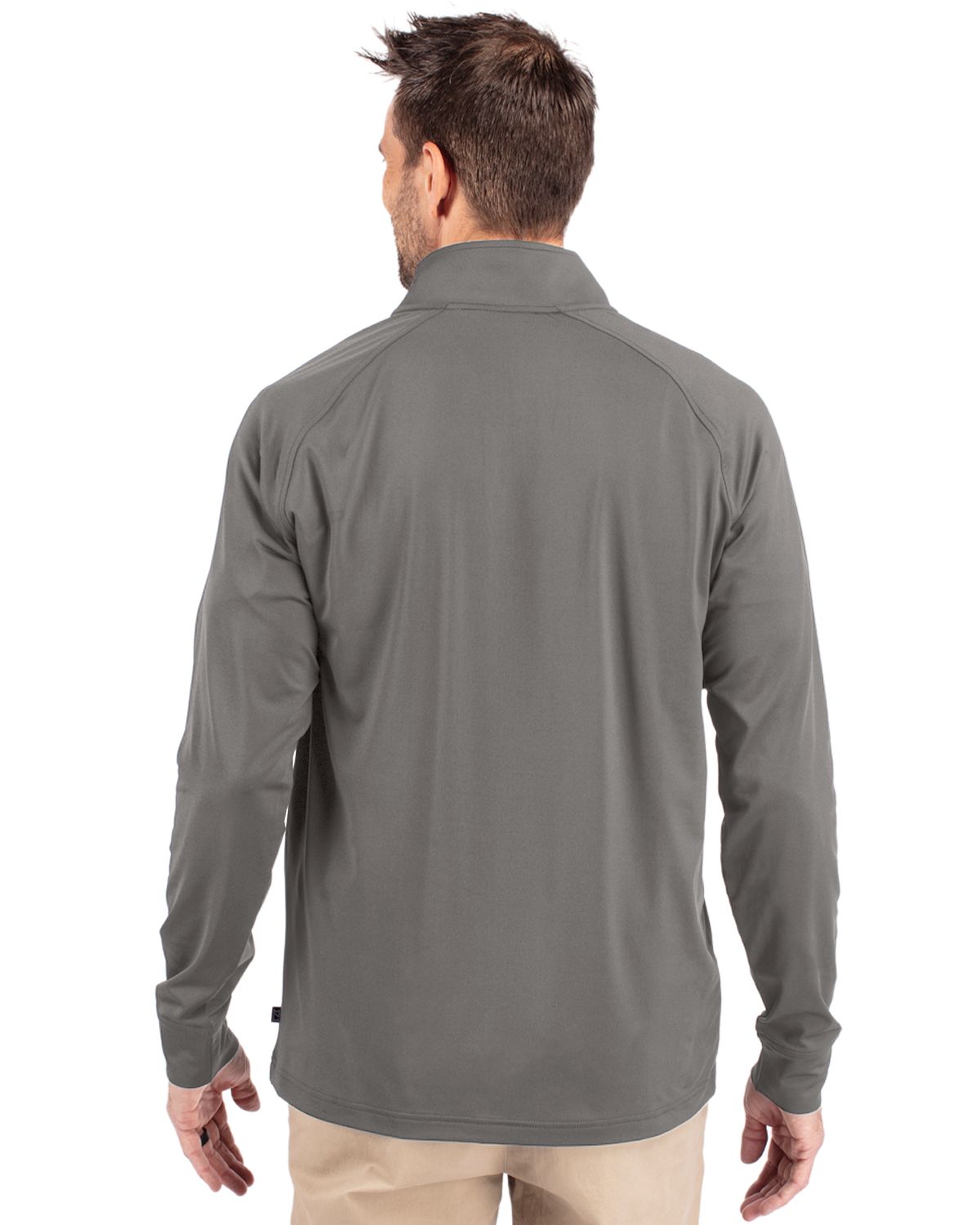 Cutter & Buck Adapt Recycled Soft Knit Stretch Mens Quarter Zip Pullover