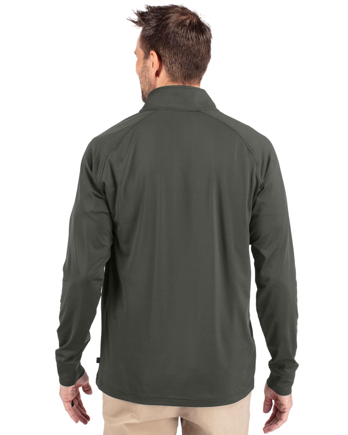 Cutter & Buck Adapt Recycled Soft Knit Stretch Mens Quarter Zip Pullover