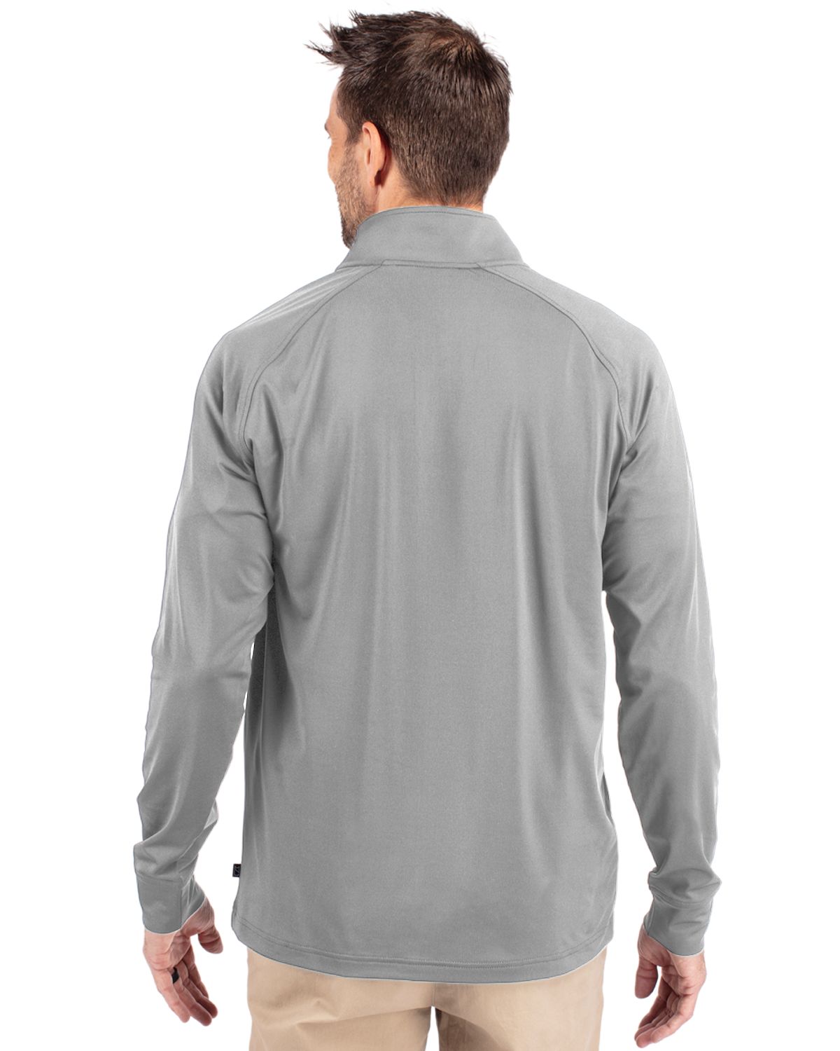 Cutter & Buck Adapt Recycled Soft Knit Stretch Mens Quarter Zip Pullover