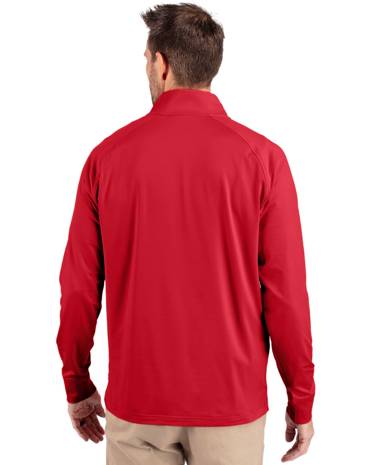 Cutter & Buck Adapt Recycled Soft Knit Stretch Mens Big & Tall Quarter Zip Pullover