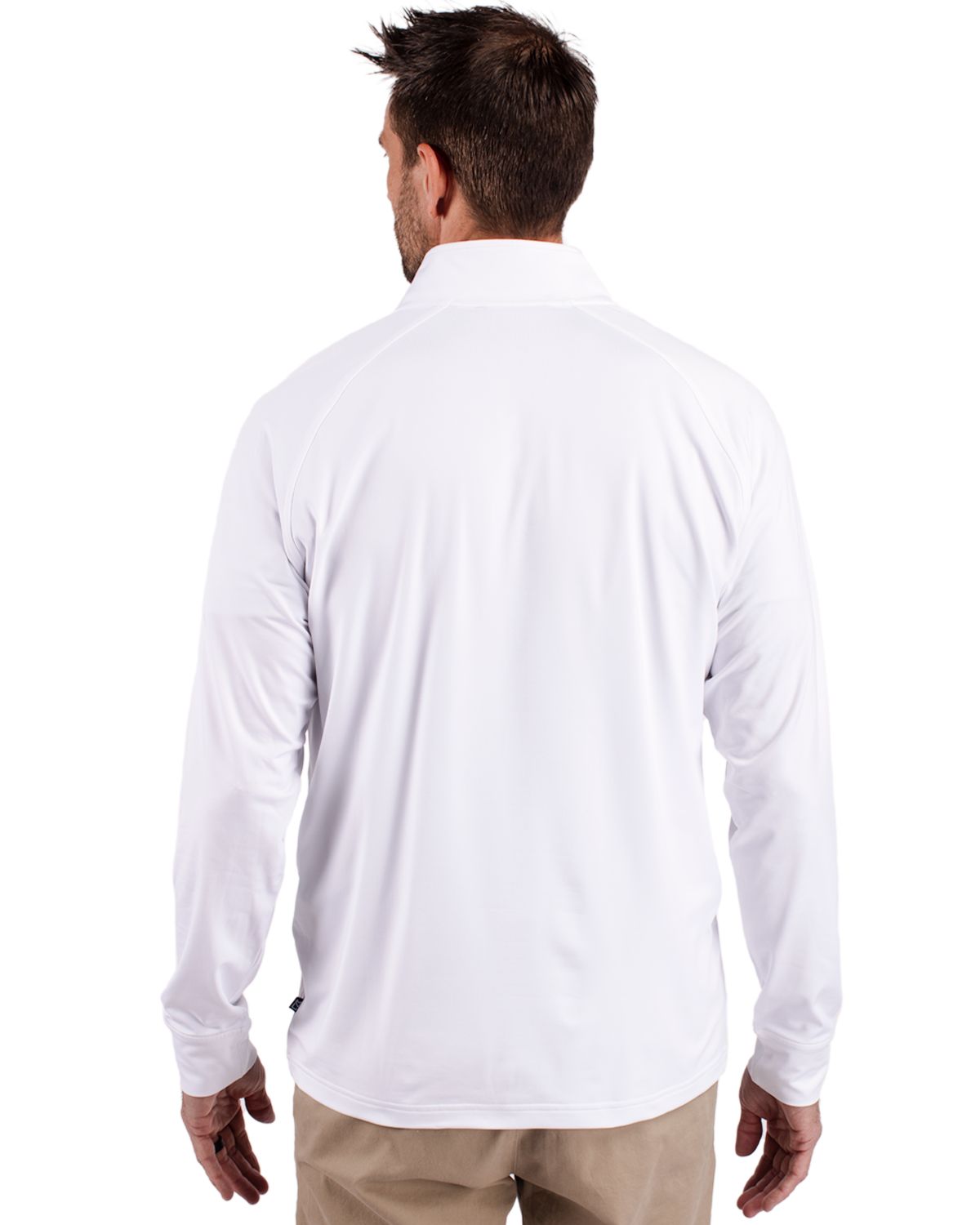 Cutter & Buck Adapt Recycled Soft Knit Stretch Mens Quarter Zip Pullover