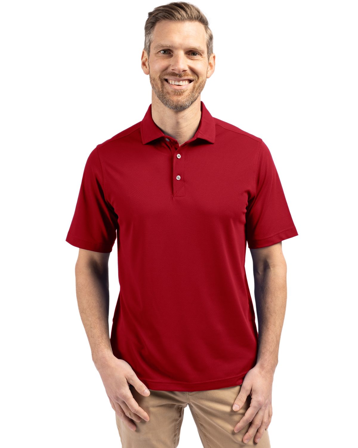 Cutter & Buck Virtue Epic Confidence Recycled Pique Mens Big & Tall Polo