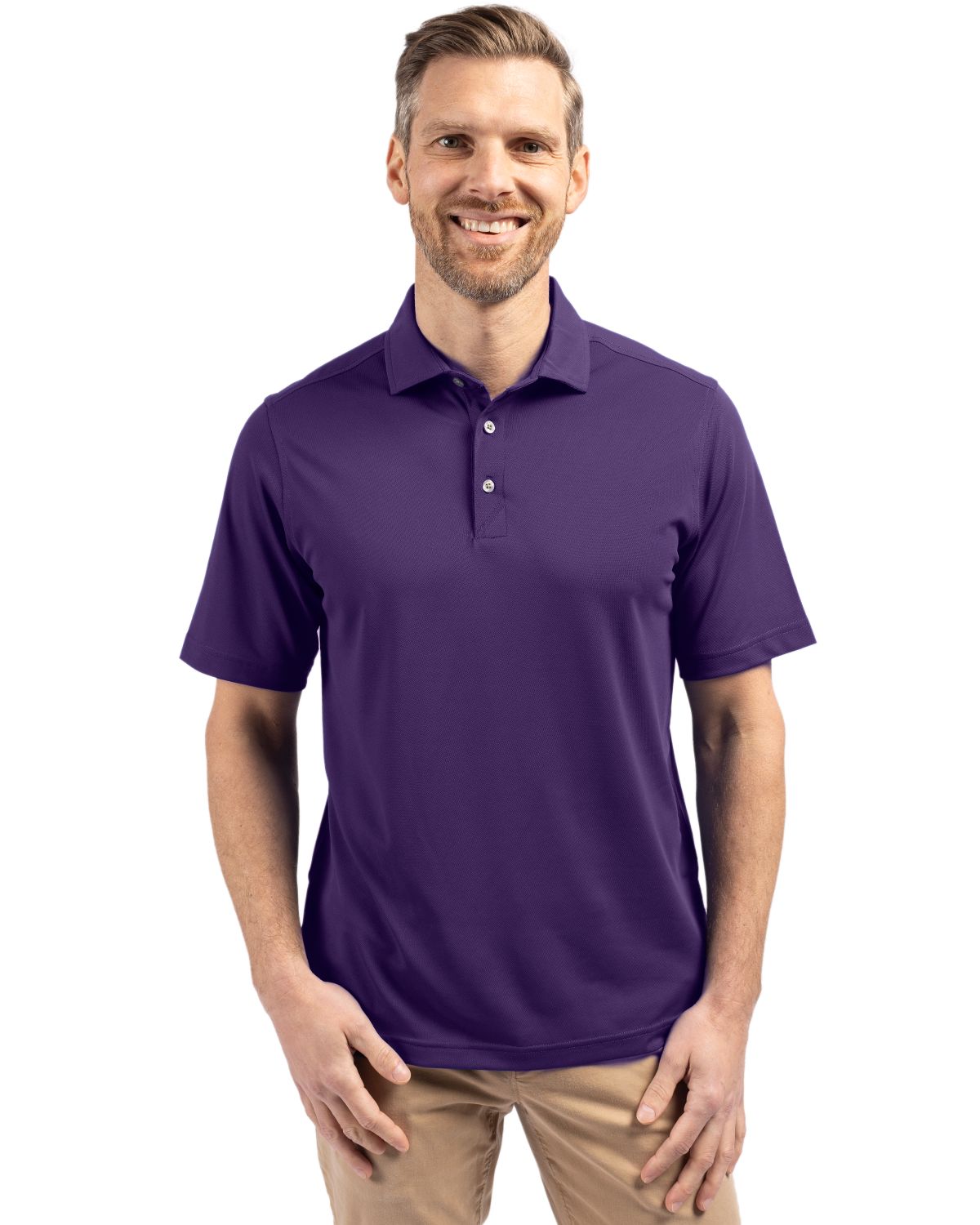 Cutter & Buck Virtue Epic Confidence Recycled Pique Mens Big & Tall Polo