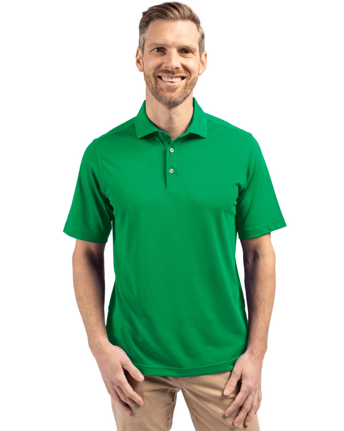 Cutter & Buck Virtue Recycled Featherlight Pique Mens Polo