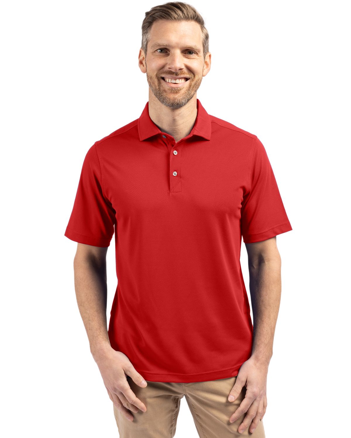 Cutter & Buck Virtue Recycled Featherlight Pique Mens Polo