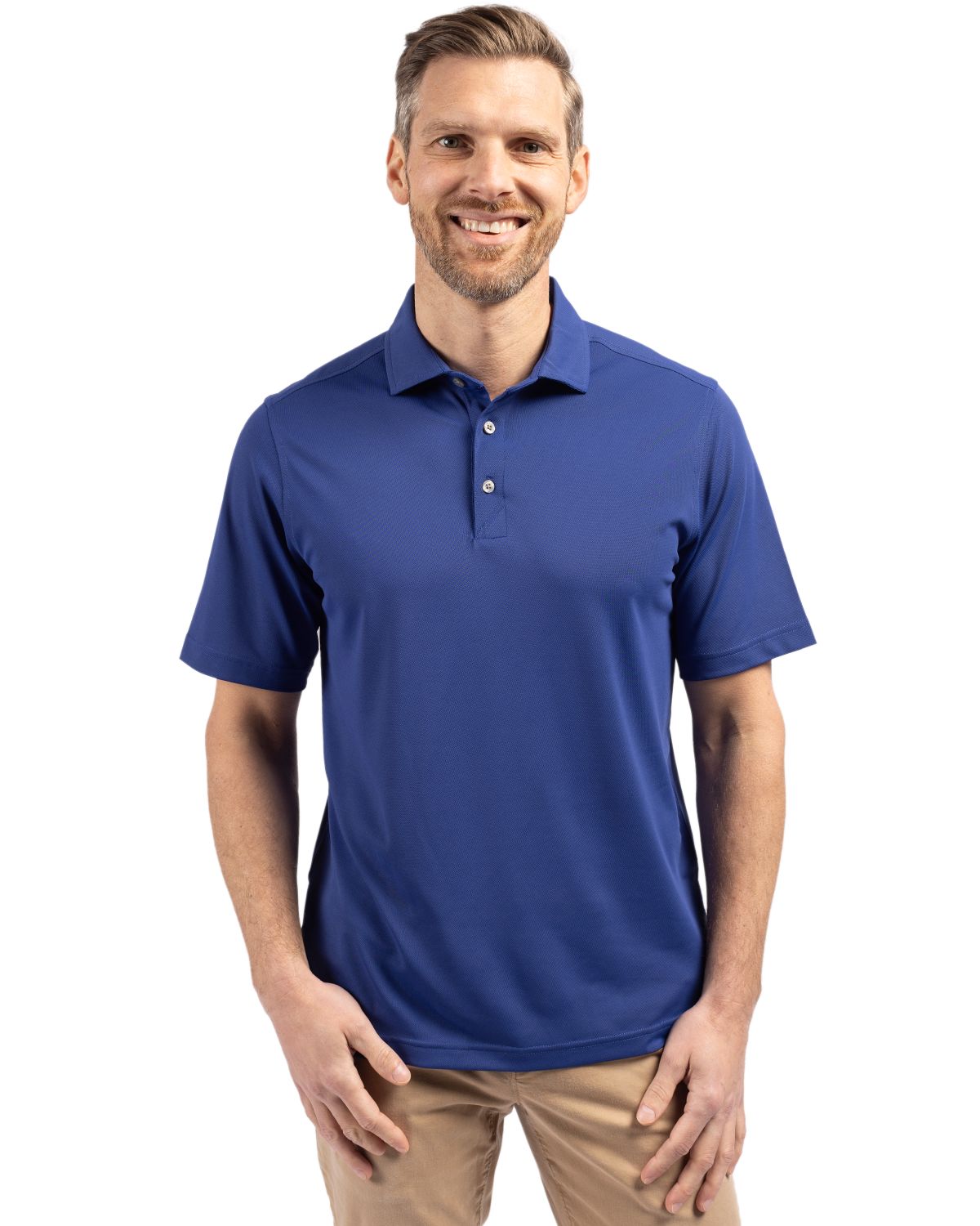 Cutter & Buck Virtue Recycled Featherlight Pique Mens Polo
