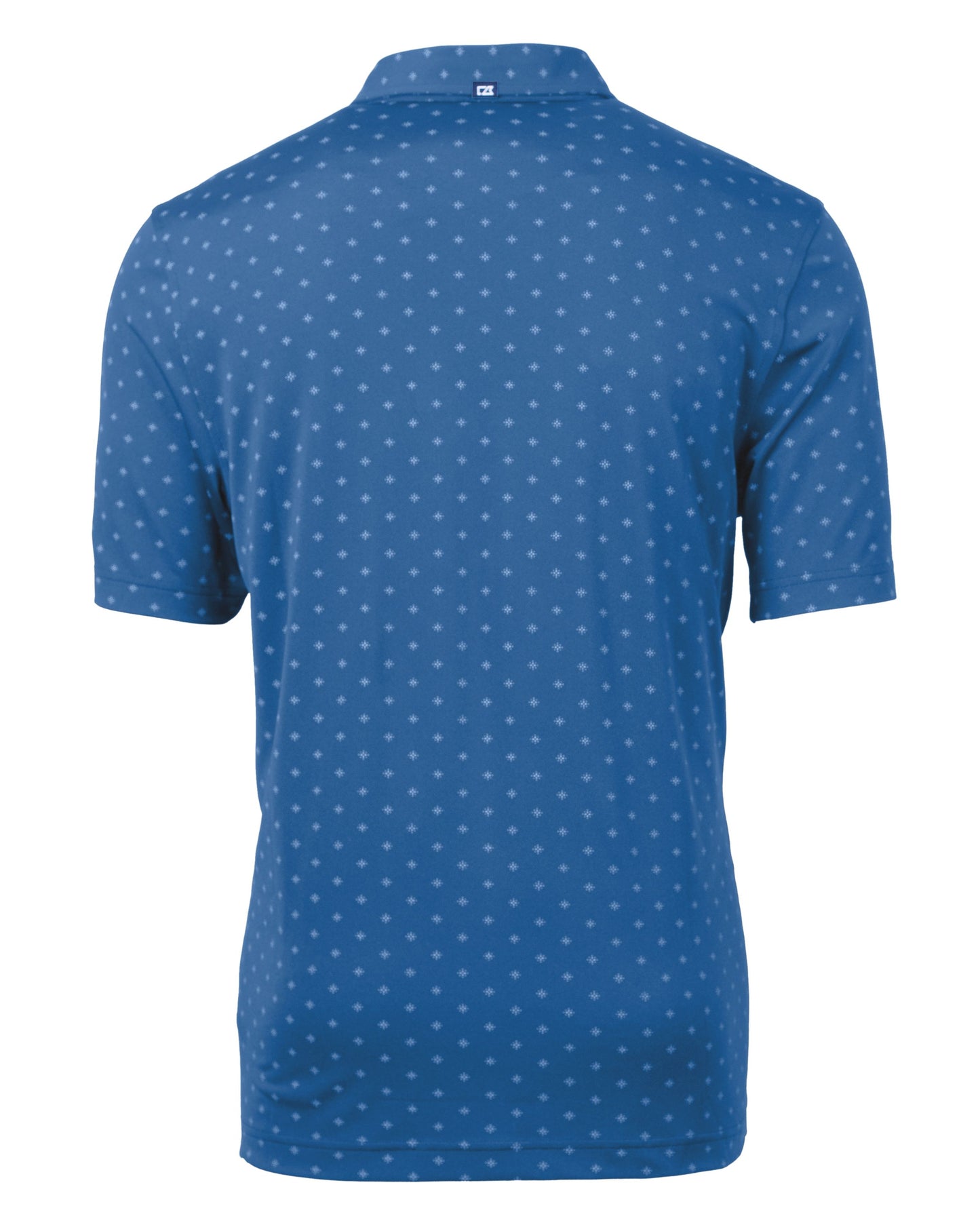 Cutter & Buck Virtue Recycled Tile Print Featherlight Pique Mens Polo