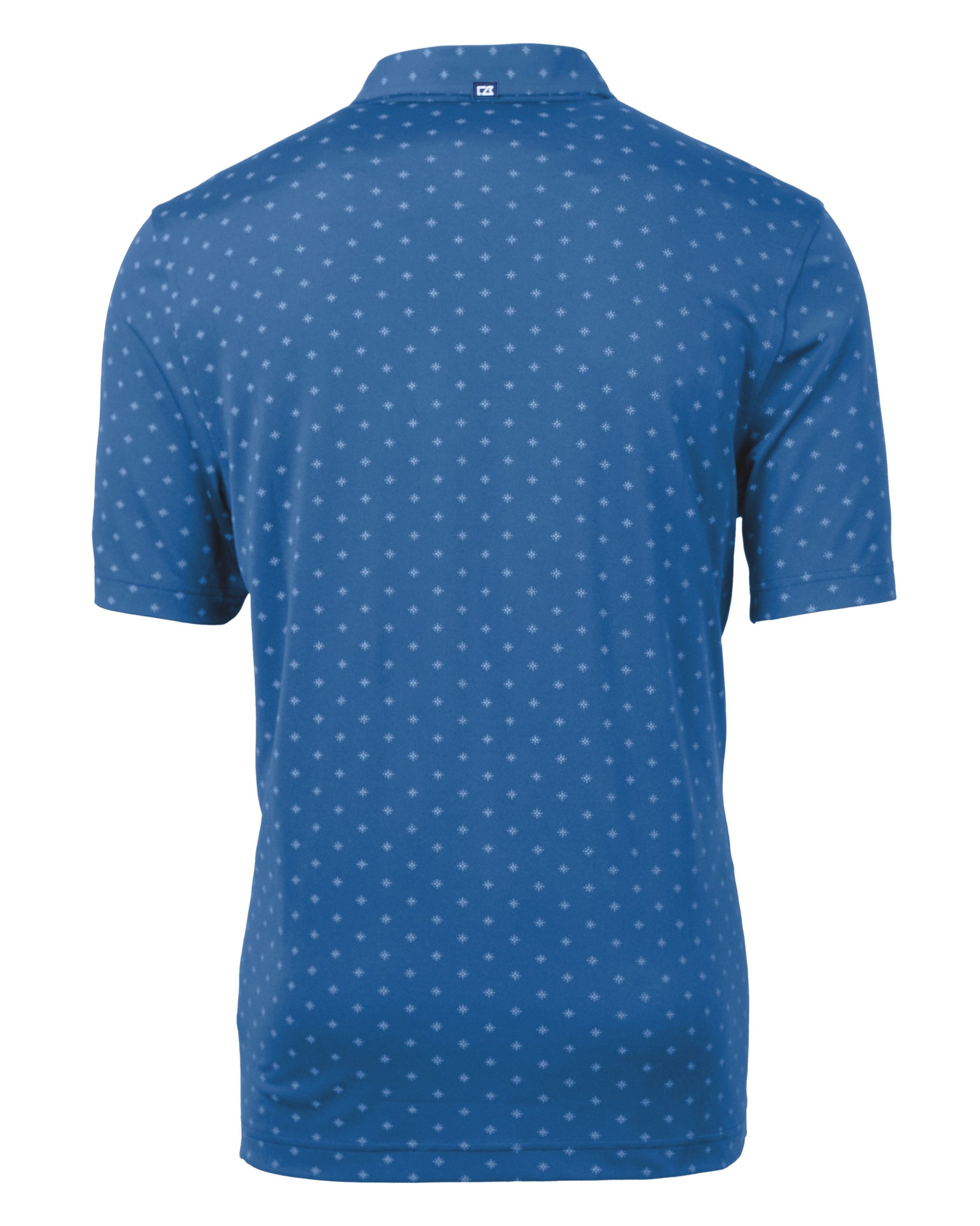 Cutter & Buck Virtue Recycled Tile Print Featherlight Pique Mens Polo