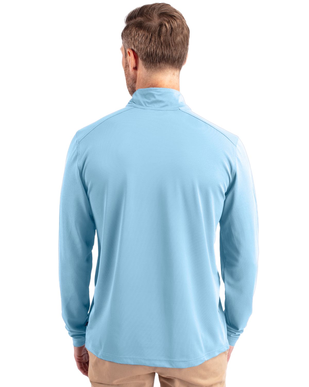 Cutter & Buck Virtue Recycled Featherlight Pique Mens Quarter Zip Pullover