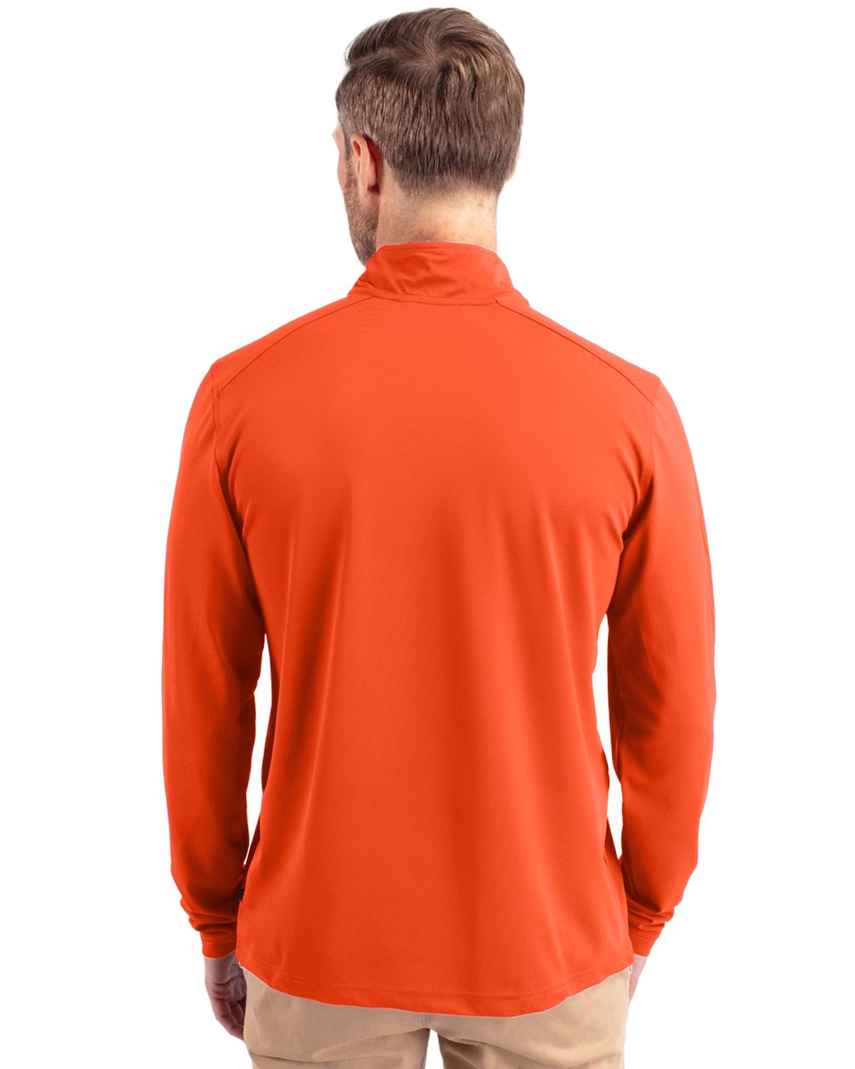 Cutter & Buck Virtue Recycled Featherlight Pique Mens Quarter Zip Pullover