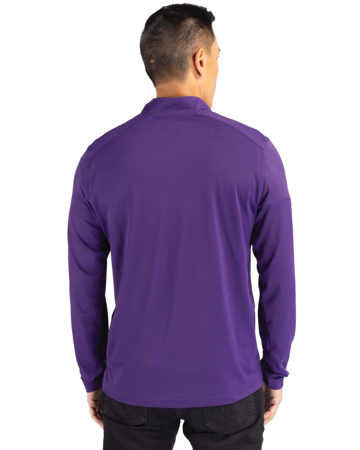 Cutter & Buck Virtue Recycled Featherlight Pique Mens Quarter Zip Pullover