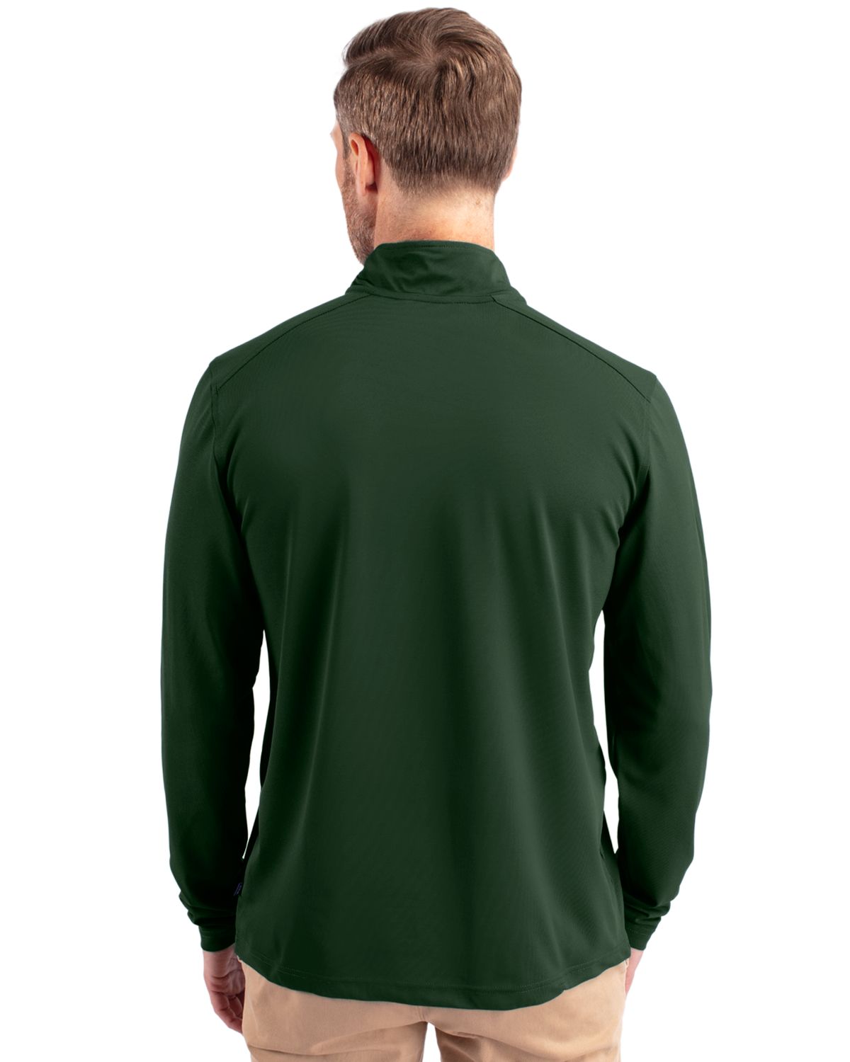 Cutter & Buck Virtue Recycled Featherlight Pique Mens Quarter Zip Pullover