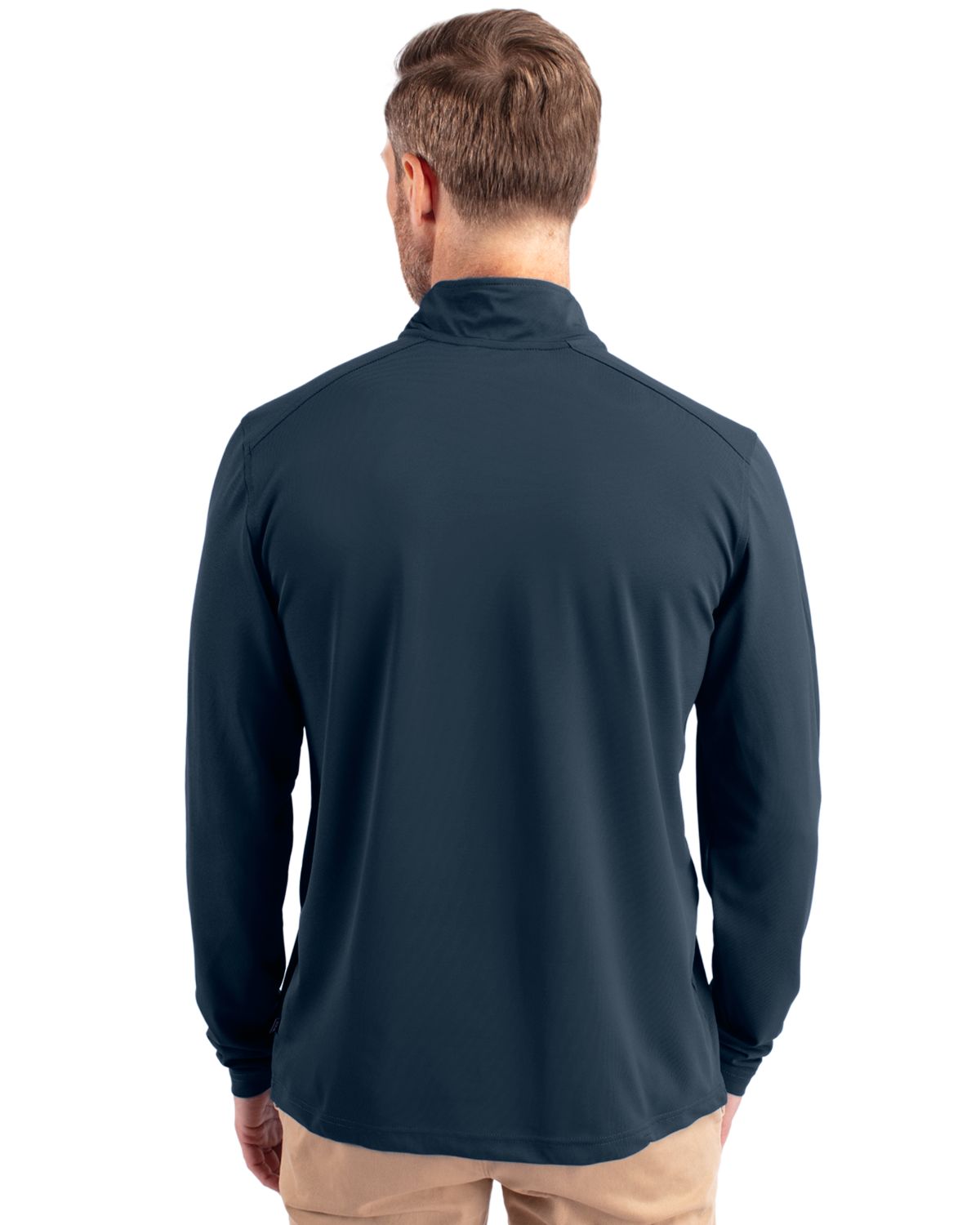 Cutter & Buck Virtue Recycled Featherlight Pique Mens Quarter Zip Pullover