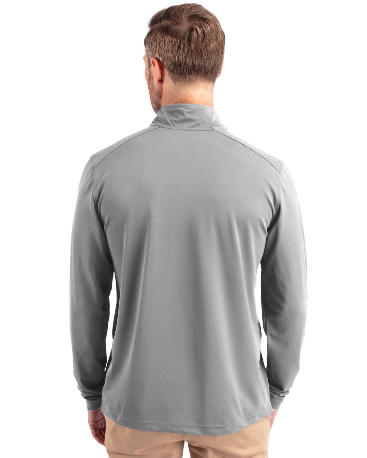 Cutter & Buck Virtue Recycled Featherlight Pique Mens Quarter Zip Pullover