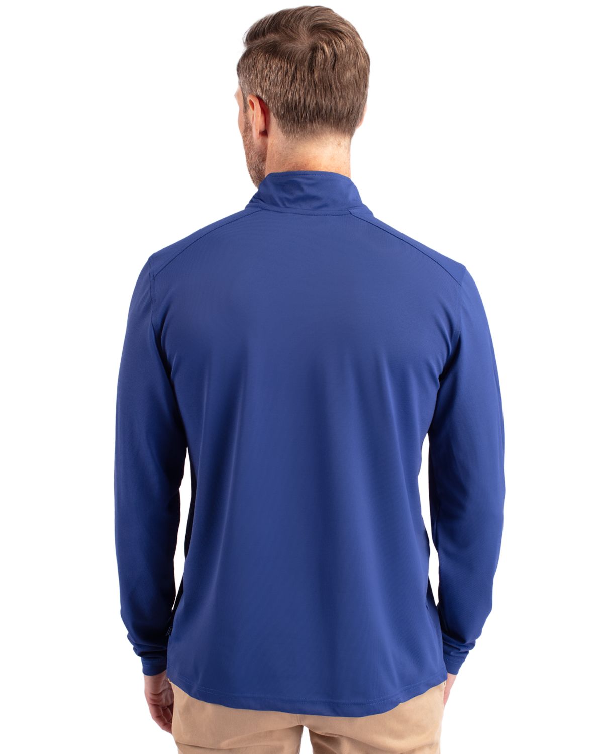 Cutter & Buck Virtue Recycled Featherlight Pique Mens Quarter Zip Pullover