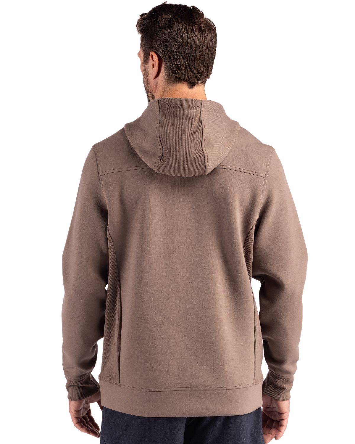 Cutter & Buck Roam Recycled Buttery-Soft Knit Mens Half Zip Hooded Pullover