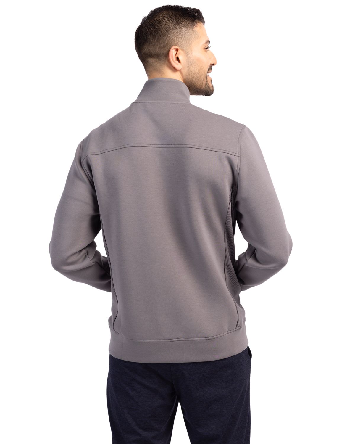 Cutter & Buck Roam Recycled Buttery-Soft Knit Mens Full Zip Jacket
