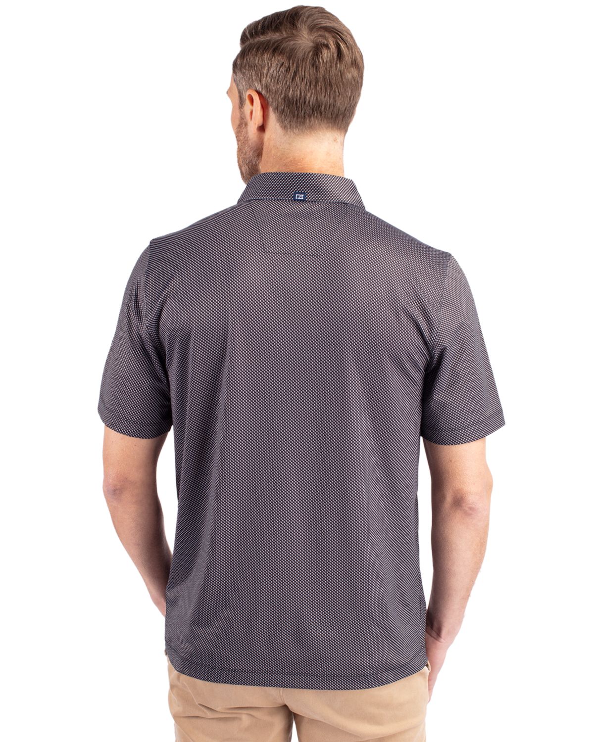 Cutter & Buck Pike Recycled Symmetry Print Mens Big & Tall Polo