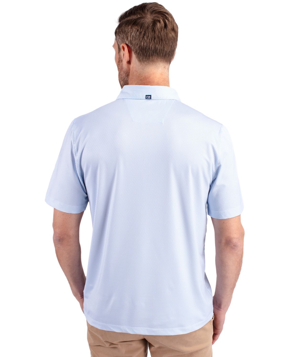 Cutter & Buck Pike Recycled Symmetry Print Mens Polo