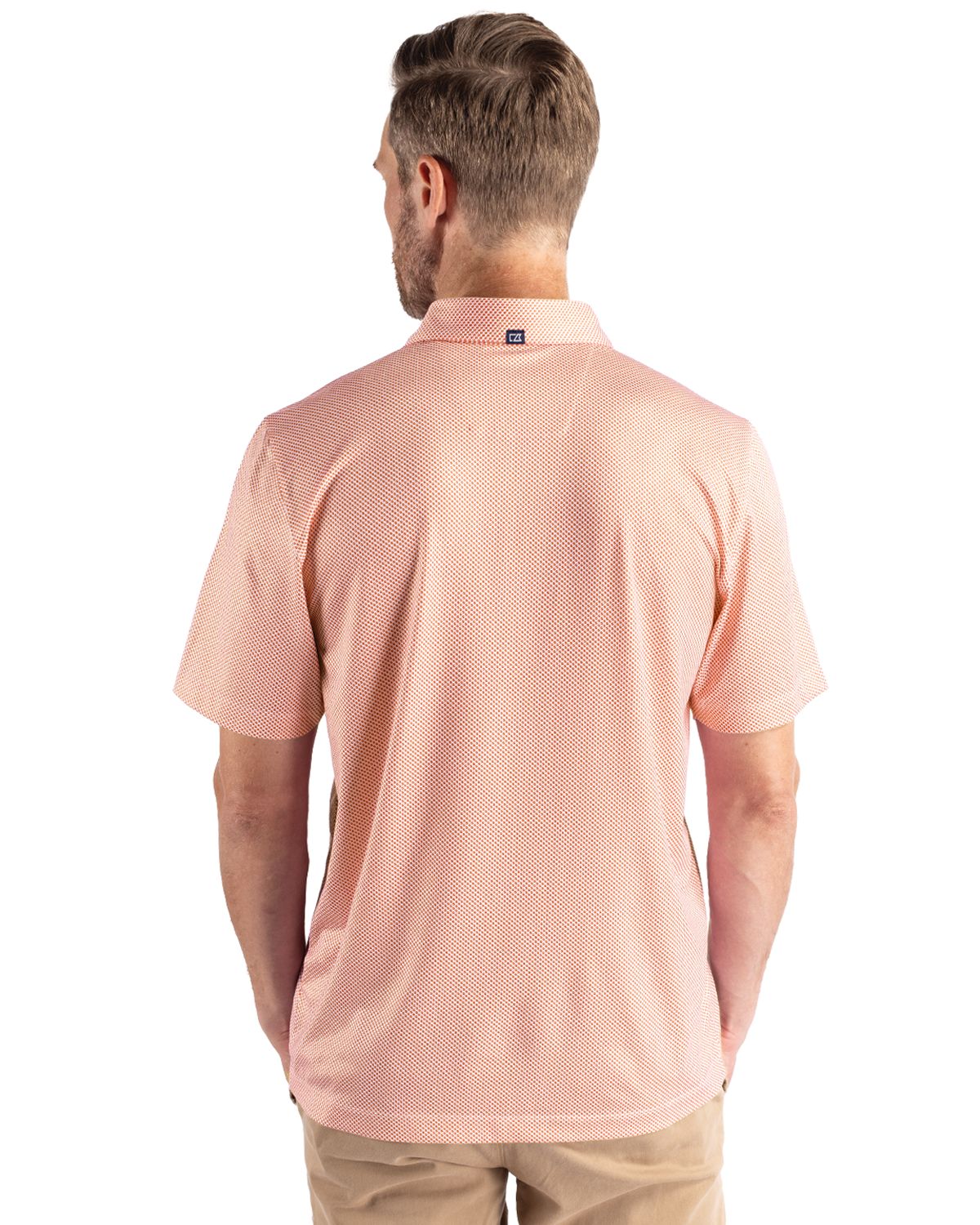 Cutter & Buck Pike Recycled Symmetry Print Mens Polo