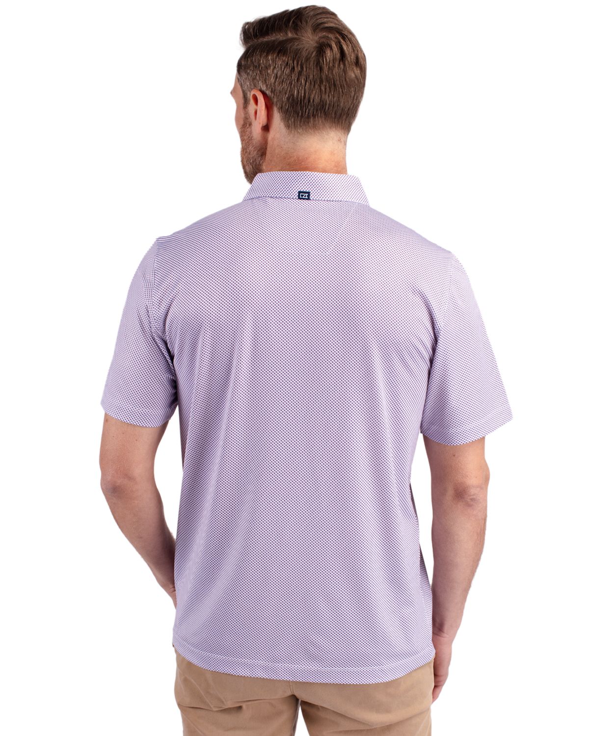 Cutter & Buck Pike Recycled Symmetry Print Mens Polo