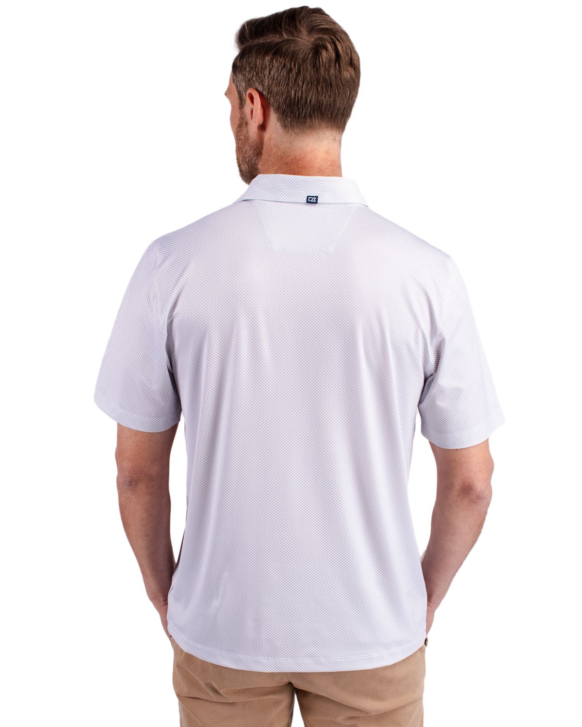 Cutter & Buck Pike Recycled Symmetry Print Mens Big & Tall Polo