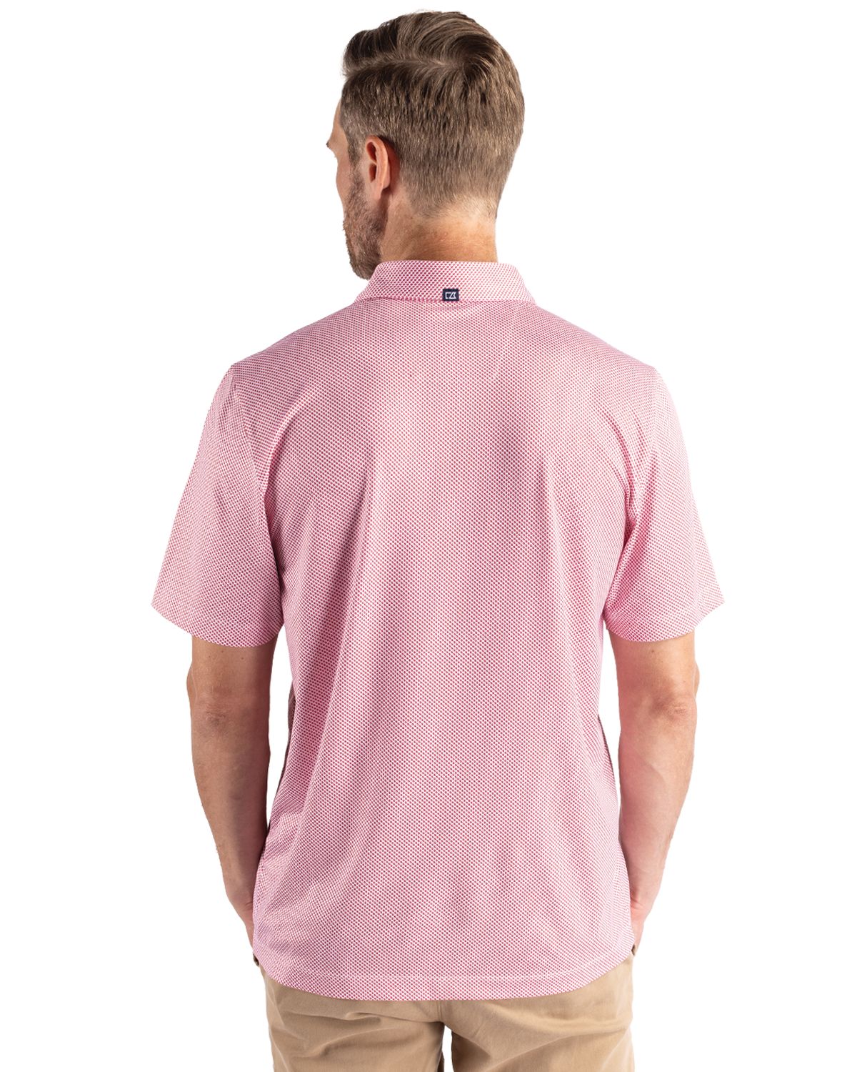 Cutter & Buck Pike Recycled Symmetry Print Mens Polo