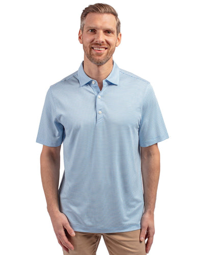 Cutter & Buck Forge Recycled Double Stripe Four-Way Stretch Mens Big & Tall Polo