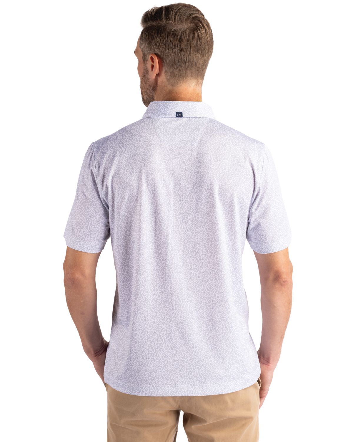 Cutter & Buck Pike Recycled Pebble Print Mens Polo