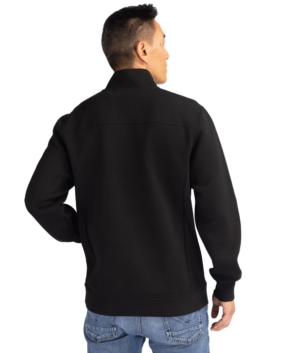 Cutter & Buck Roam Recycled Buttery-Soft Knit Mens Quarter Zip Jacket
