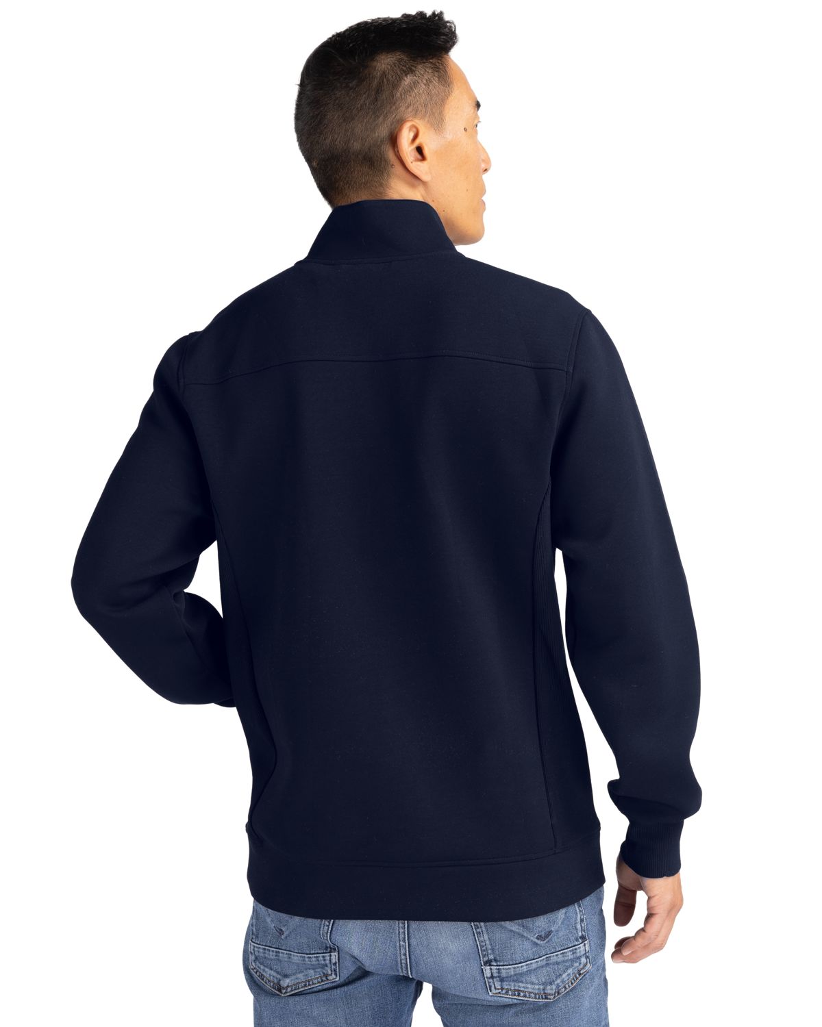 Cutter & Buck Roam Recycled Buttery-Soft Knit Mens Quarter Zip Jacket
