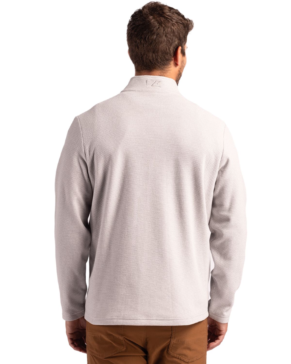 Cutter & Buck Hunts Point Recycled Fleece Mens Hybrid Snap Placket Pullover