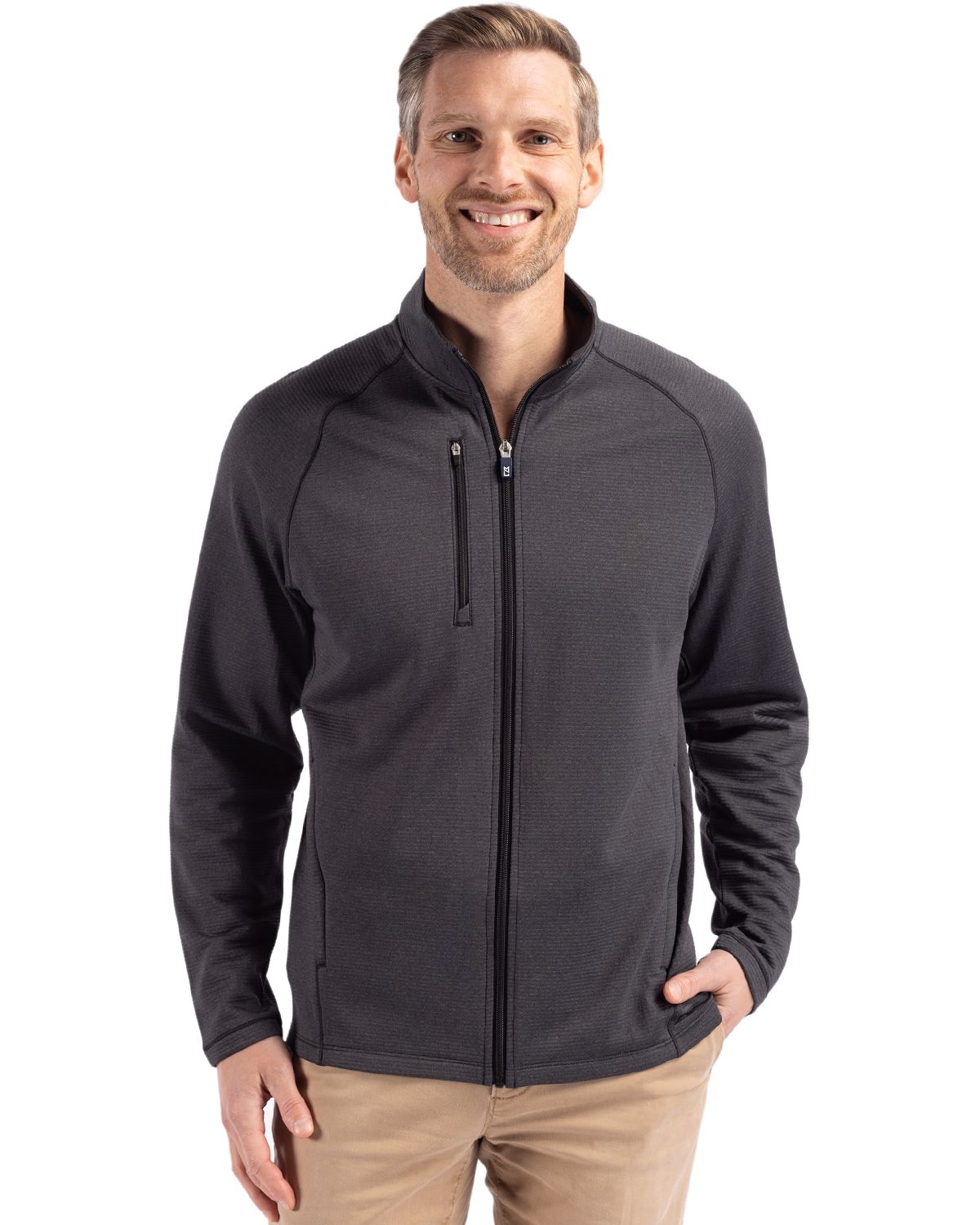Cutter & Buck Peshastin Epic Versatility Recycled Fleece Mens Full Zip Jacket